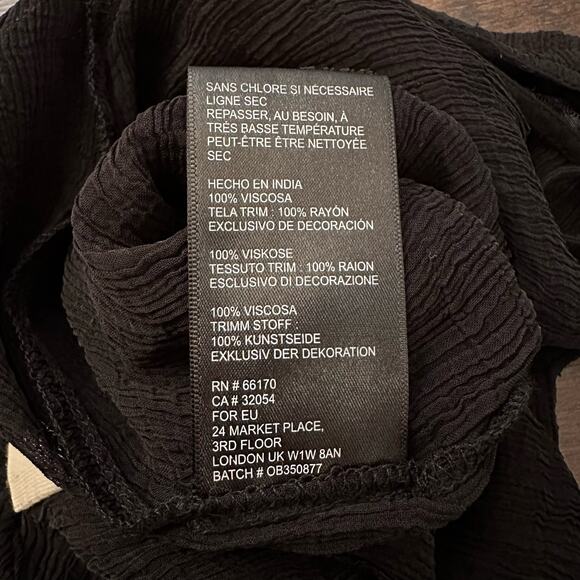 Pins & Needles UO black semi-sheer backless tank top size M - Picture 9 of 12